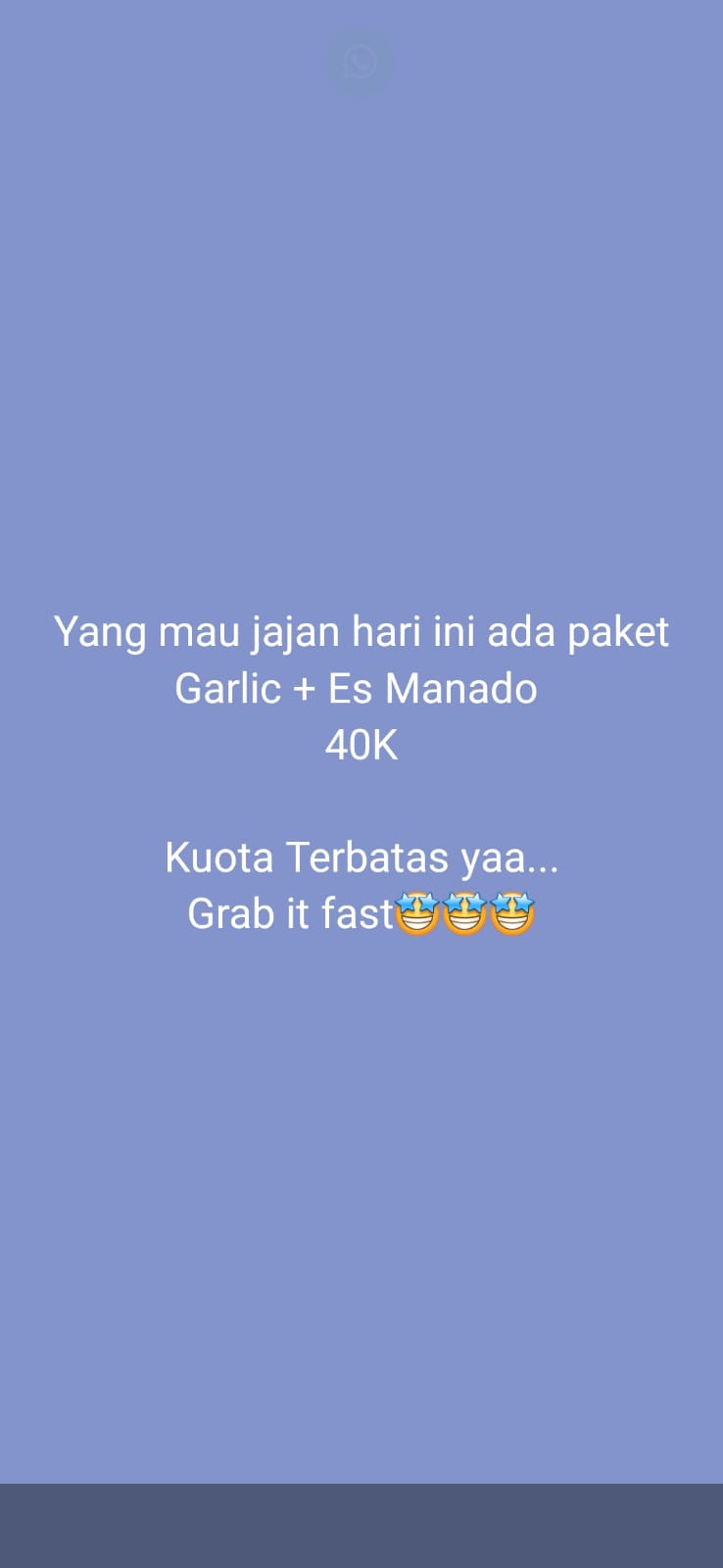 Paket Garlic + Es Manado