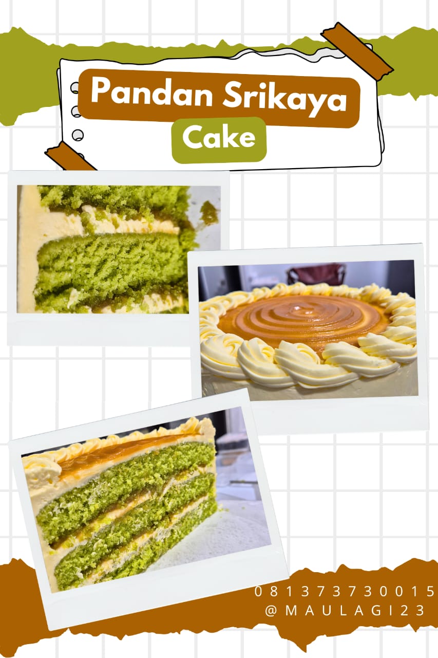 Pandan Srikaya Slice Cake